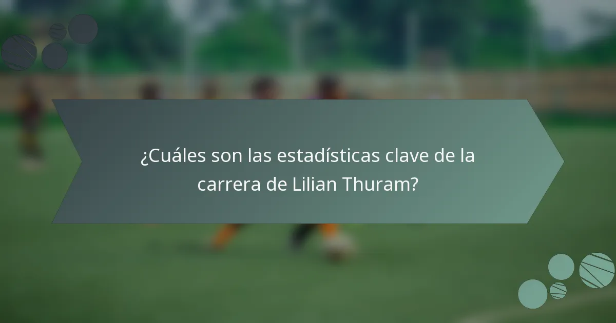 ¿Cuáles son las estadísticas clave de la carrera de Lilian Thuram?